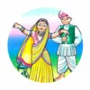 Цветной пример раскраски индия национальный костюм