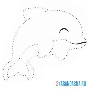 Онлайн раскраска дельфин
