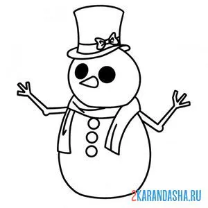 Раскраска адопт ми снеговик зима онлайн