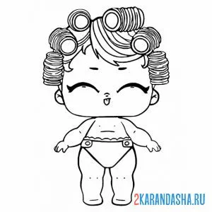 Раскраска лил малышка кукла сестричка онлайн