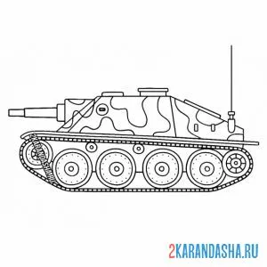 Раскраска опасный танк онлайн