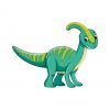 Цветной пример раскраски динозавр  паразауролоф подросток