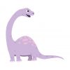Цветной пример раскраски простая картинка динозавра
