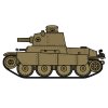 Цветной пример раскраски французский танк