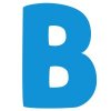 Цветной пример раскраски английский алфавит буква b без картинки