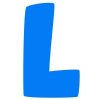 Цветной пример раскраски английский алфавит буква l без картинки