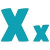 Цветной пример раскраски буква x английского алфавита