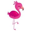 Цветной пример раскраски птенец фламинго