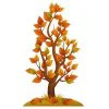 Цветной пример раскраски золотая осень дерево