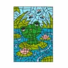 Цветной пример раскраски по номерам: лягушка