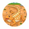 Цветной пример раскраски игуана ящерица
