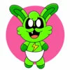 Цветной пример раскраски улыбающиеся твари baby hoppy hopscotch