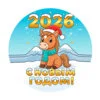 пример раскраски 2026 год новый