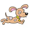 Цветной пример раскраски милая собачка такса