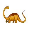 Цветной пример раскраски какая длинная шея у динозавра