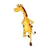 Цветной пример раскраски танцующий жираф