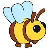 Цветной пример раскраски адопт ми пет пчела