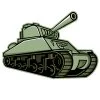 Цветной пример раскраски танк м4 шерман