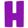 Цветной пример раскраски английский алфавит буква h без картинки