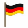 Цветной пример раскраски флаг германии