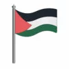 Цветной пример раскраски флаг палестины
