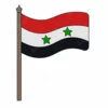 Цветной пример раскраски флаг сирии