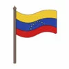 Цветной пример раскраски флаг венесуэлы