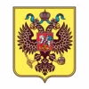 Цветной пример раскраски герб россии