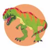 Цветной пример раскраски гигантозавр динозавр