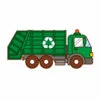Цветной пример раскраски грузовик мусоровоз
