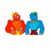 Цветной пример раскраски гуджитсу два персонажа