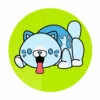 Цветной пример раскраски конфетная кошка поппи плейтам (кэнди кэт)