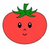 Цветной пример раскраски миленький помидор