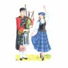 Цветной пример раскраски шотландский национальный костюм