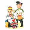 Цветной пример раскраски воронежский народный костюм