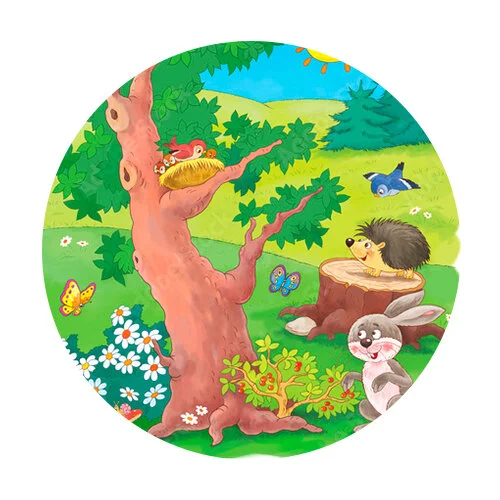 Цветной пример раскраски лето жаркое времена года