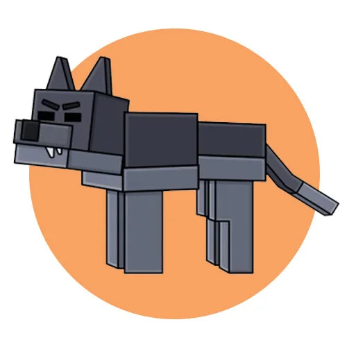 Цветной пример раскраски 99 ночей в лесу wolf