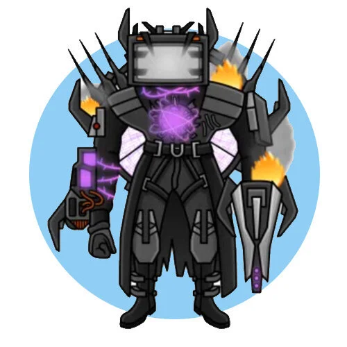 Цветной вариант раскраски watchman of doom disinfected