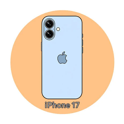 Цветной пример раскраски айфрон 17 iphone