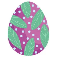 Цветной вариант раскраски узоры на пасхальном яйце