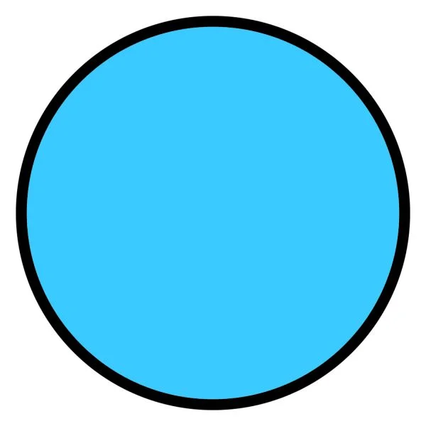 Цветной пример раскраски круг