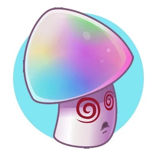 Цветной пример раскраски гипно-гриб