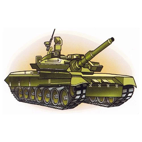 Цветной вариант раскраски танк т-72