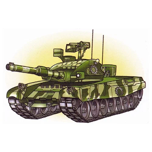 Цветной вариант раскраски танк т-90