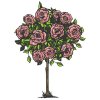 Цветной пример раскраски дерево из роз
