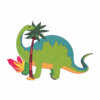 Цветной пример раскраски диплодок динозавр