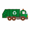 Цветной пример раскраски грузовик мусоровоз