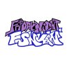 Цветной пример раскраски логотип friday night funkin