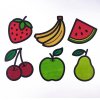 Цветной пример раскраски популярные фрукты