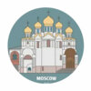 Цветной пример раскраски российский храм